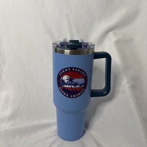Tommy Bahama 40 oz‎ Tumbler Mug Cup Aloha America Red White Blue NEW